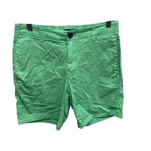 Bonobos stretch waist mens shorts 7 in inseam green size XS button front preppy